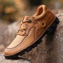 Casual Shoes - Handmade Leather Stitching Men's Large Size Shoes
