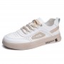 Casual Shoes - Korean Youth Casual Walking Shoes Men's Handmade Flat White Shoes
