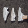 Casual Shoes - Korean Youth Casual Walking Shoes Men's Handmade Flat White Shoes