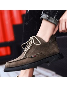 Large Size Pigskin Men Boots