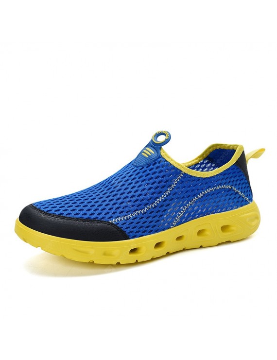 Casual Shoes - Men Sports Mesh Shoes Breathable Lightweight Casual Hollow Shoes