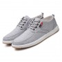 Flats & Loafers - Men Casual Shoes Lace-Up Closure Round Toe Canvas Upper Comfortable Footwear