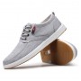 Flats & Loafers - Men Casual Shoes Lace-Up Closure Round Toe Canvas Upper Comfortable Footwear