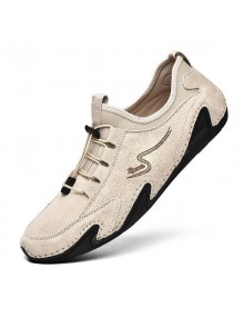 Men's Causal Shoes Men's Fashion Leather Shoes Peas Shoes