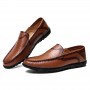 Flats & Loafers - Men's Leather Peas Shoes Lazy Trend