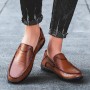 Flats & Loafers - Men's Leather Peas Shoes Lazy Trend