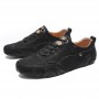 Flats & Loafers - Men's Soft Sole Casual Leather Lazy Shoes Large Size Peas Shoes