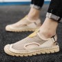 Flats & Loafers - Summer Leisure Men Breathable Hollow Mesh Sandals Large Size Trend Simple Mesh Shoes