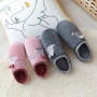 2020 Cute Cartoon Bear Waving Warm Cotton Slippers Couple Models Cotton Trailer Home Trailer