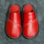 Winter Neutral Cowhide Leather Slippers For Men And Women Young Middle-aged Chinese-style Jacket Elderly Baotou Toe Slippers