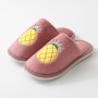 2020 Autumn And Winter Cartoon Cute Plush Cotton Slippers Men And Women Couple Home With Half A Pack With Warm Winter