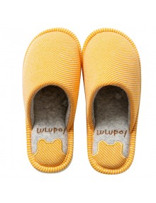 2020 Female Autumn And Winter Home Cotton Slippers Warm Home Non-slip Soft-soled Slippers Plush Couple Male