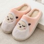 2020 Winter Warm Cotton Slippers Couple Anti-skid Slippers Home Cotton Trailer Plaid
