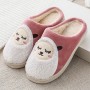 2020 Winter Warm Cotton Slippers Couple Anti-skid Slippers Home Cotton Trailer Plaid