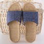 Flax Slippers Women Home Fashion Spring And Summer Male And Female Couple Slip Flooring Hemp Slippers