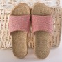 Flax Slippers Women Home Fashion Spring And Summer Male And Female Couple Slip Flooring Hemp Slippers