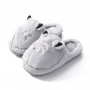 Home Home Home Cotton Slippers Female Winter Korean Cute Plush Thick Warm Cotton-padded Shoes Male Couple Month