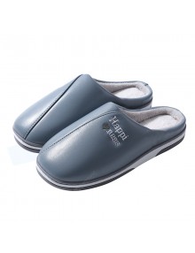 Men's Waterproof Winter Cotton Slippers Women Home Home Warm Month Of Winter Wool Slippers With Non-slip Heavy-bottomed