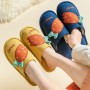 Ms. Autumn And Winter Seasons Cotton Slippers Home Floor With Heavy-bottomed Non-slip Slippers Male Couple Warm Shoes Month