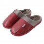 Winter Couple Home Cotton Slippers Female Heavy-bottomed Non-slip Shoes PU Leather Home Warm Winter Male Cotton-padded Shoes Month