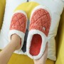 Women Bag With Cotton Slippers Home In Autumn And Winter Home Warm Thick Crust Couple Anti-skid Slippers Male Winter Month