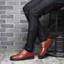 Dress Shoes - Autumn and Winter New Men's Leather Cotton Shoes Lace-up Cotton Footwear