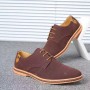 Dress Shoes - Business Casual Men's Matte Suede Shoes with Oxford Sole Male Shoes