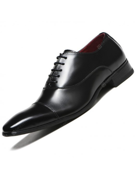 Dress Shoes - Business Men's Leather Shoes Large Size Korean Style Men's Casual Shoes Lace Up