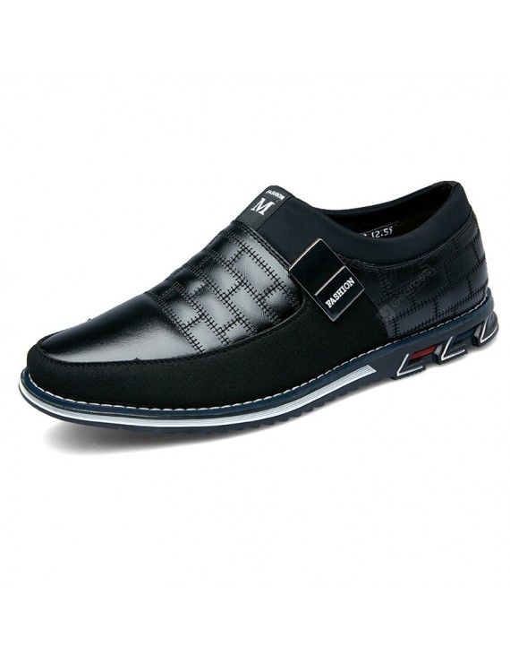 Dress Shoes - Men Casual Shoes First Layer Cowhide Leather Large Size Breathable