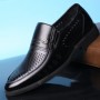 Dress Shoes - Men's Breathable Business Round Leather Shoes