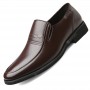 Dress Shoes - Men's Breathable Business Round Leather Shoes