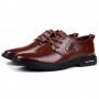 Dress Shoes - Men's British Casual Shoes Business Pointed Toe Dress Shoes