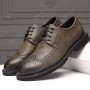 Dress Shoes - Men's Korean British Business Casual Shoes Carved Brogue Shoes