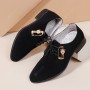 Dress Shoes - Summer Men's Large Size Breathable Cloth Dress Leather Shoes