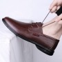 Summer Trend Fashion Business Men's Top Layer Cowhide Leather Shoes Casual Soft-soled Driving Shoes