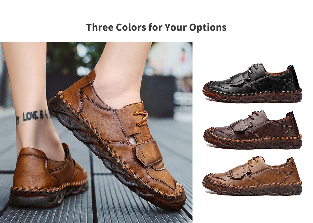 Spring Men's Shoes Wild Outdoor Casual Shoes Tendon Soft Bottom Men's Shoes Large Size Autumn Tide Shoes - 7032 Black 38