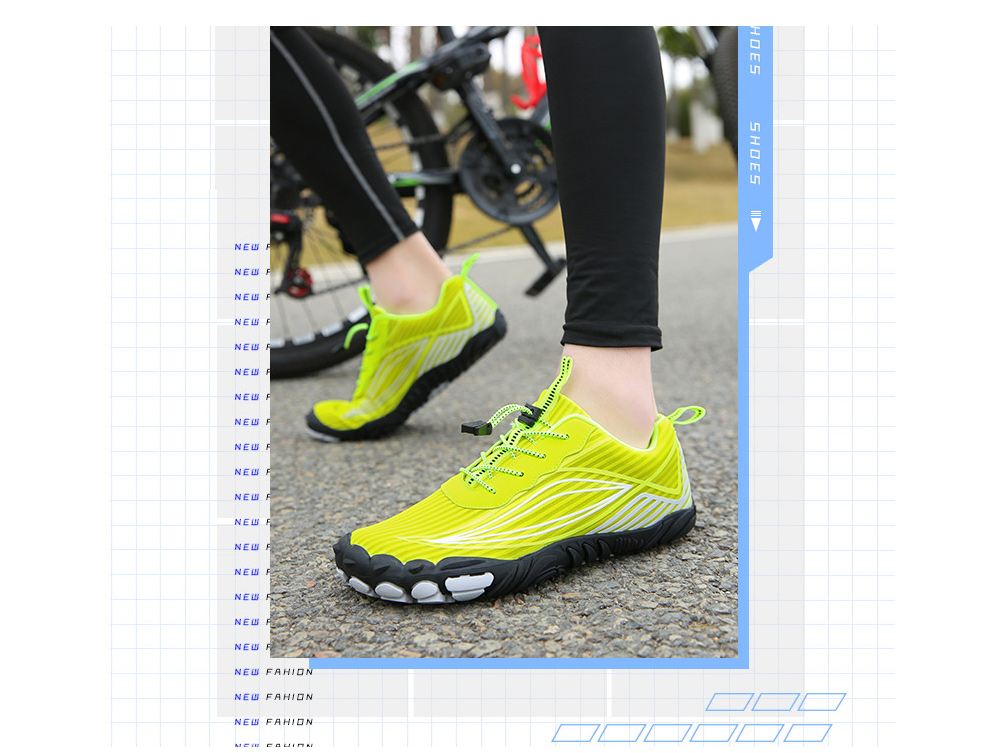 Outdoor Five Finger Shoes Casual Hiking Shoes Men's Shoes Hiking Cross-country Climbing Running Shoes - A26 Black EU 35