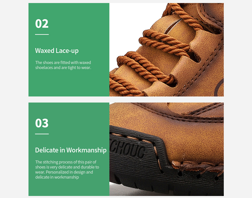 Winter Men's Shoes High Boots Stitching Winter Men's Shoes High Boots Stitching