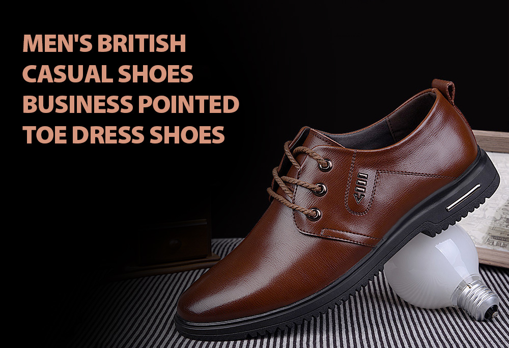 Men's Winter British Style Increased Height Casual Shoes