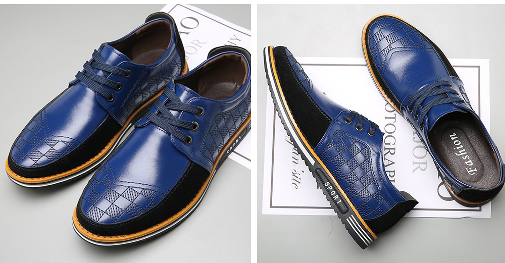 Men's Casual Shoes Fashion Trendy Business Leather Shoes