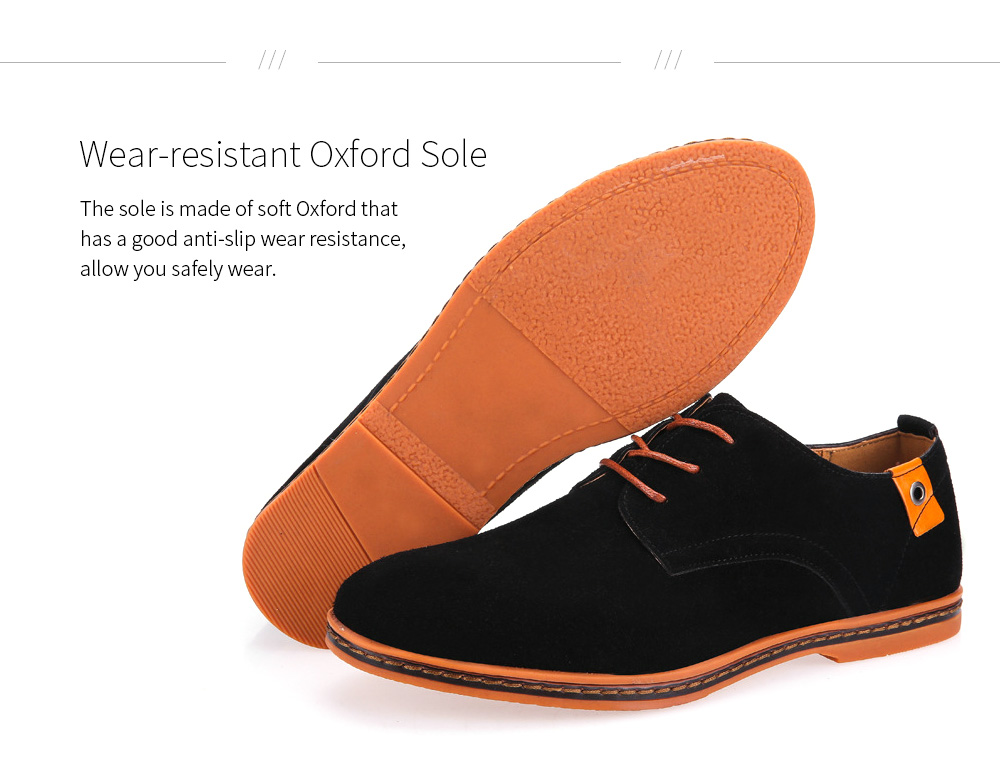 Large Size Casual Men's Shoes Oxford Sole