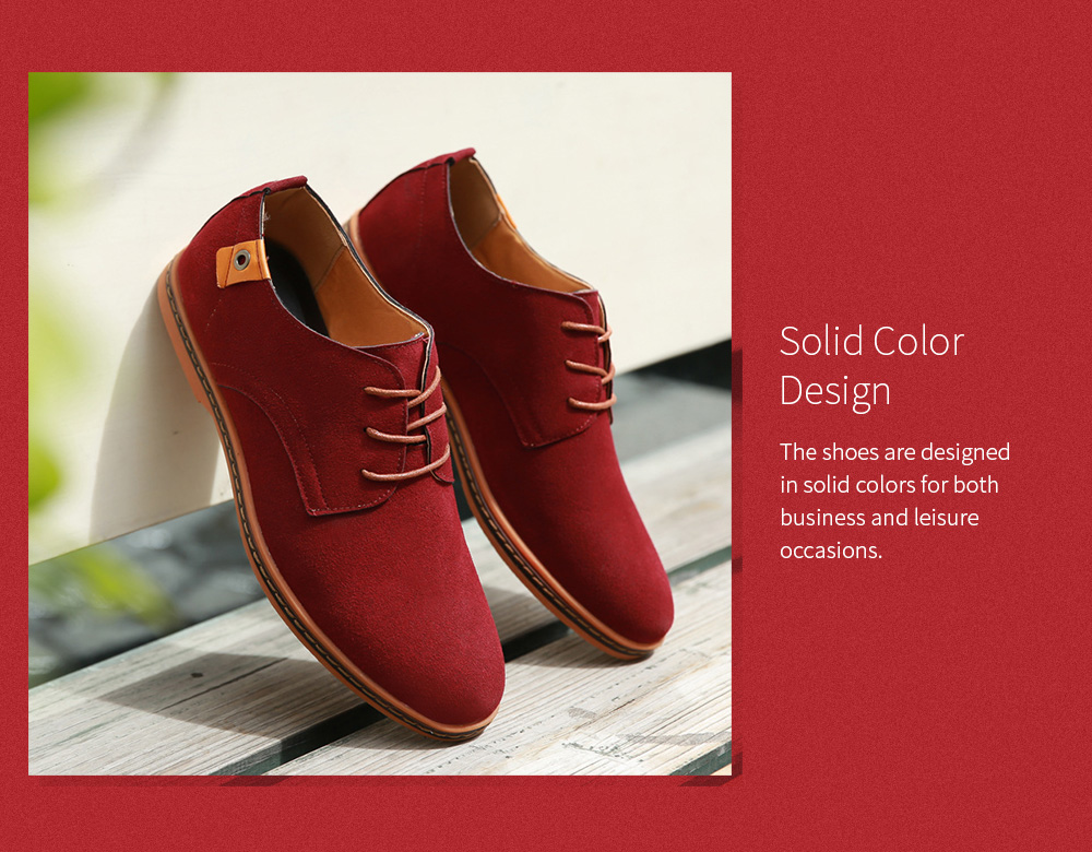 Large Size Casual Men's Shoes Solid Color