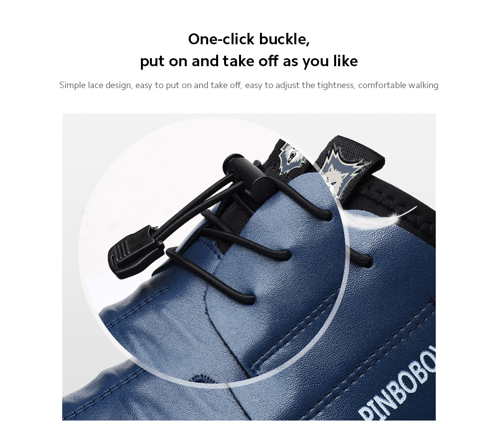 Men's Shoes Casual Leather Shoes One-click buckle