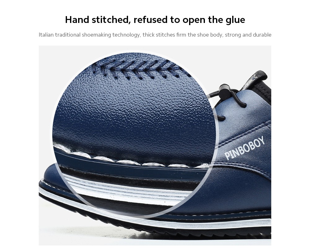 Men's Shoes Casual Leather Shoes Hand stitched