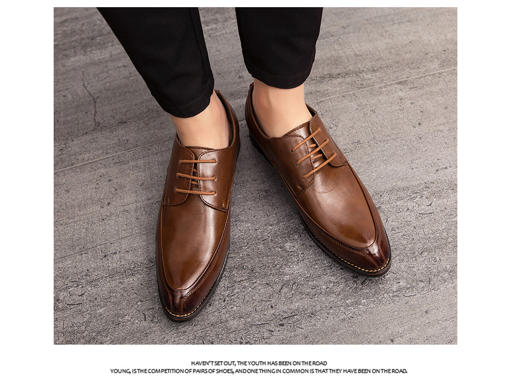 British Style Men's Shoes model show